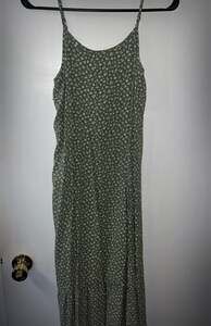 Sleeveless Floral Ruffle-Hem Midi Slip Dress for Girls